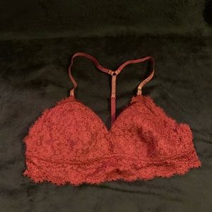 Aerie Lace Triangle Padded Bralette Large